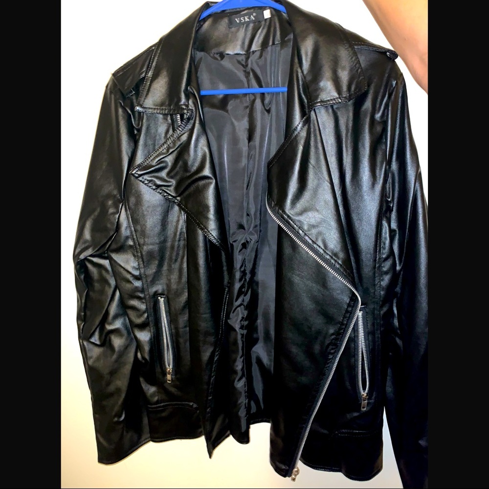 Unisex Faux Leather Jacket